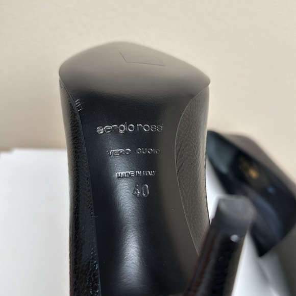 Sergio Rossi - black heels - size 10 - NEW with box - Picture 7 of 14